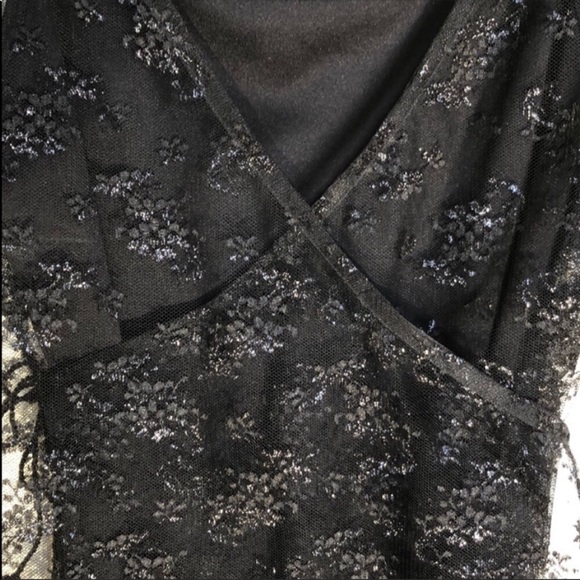 For Joseph sheer sparkle lace wrap top with camisole - Picture 5 of 6